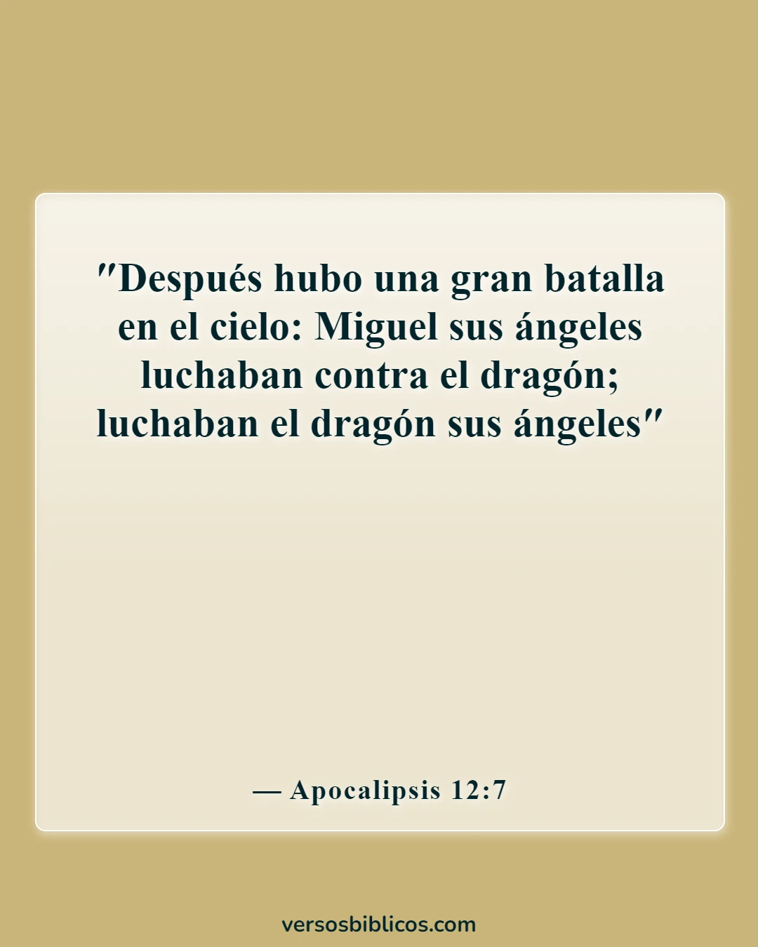 Versículos de la Biblia sobre el otoño (Apocalipsis 12:7)