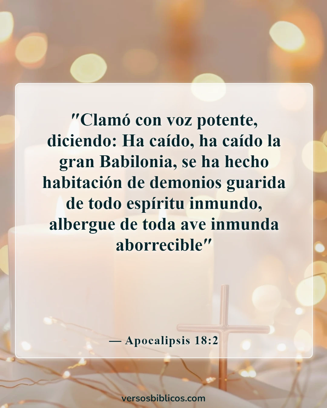 Versículos de la Biblia sobre el otoño (Apocalipsis 18:2)