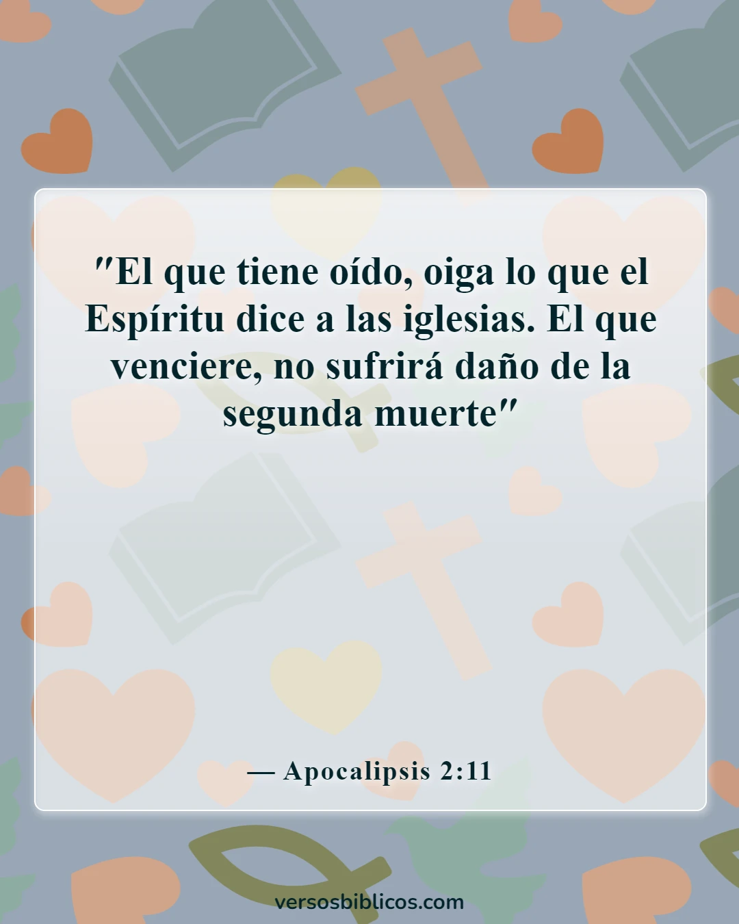 Versículos de la Biblia sobre la muerte eterna (Apocalipsis 2:11)