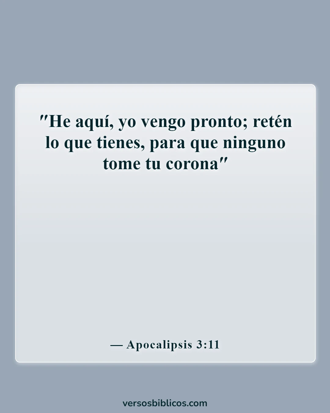 Versículos de la Biblia sobre la determinación (Apocalipsis 3:11)
