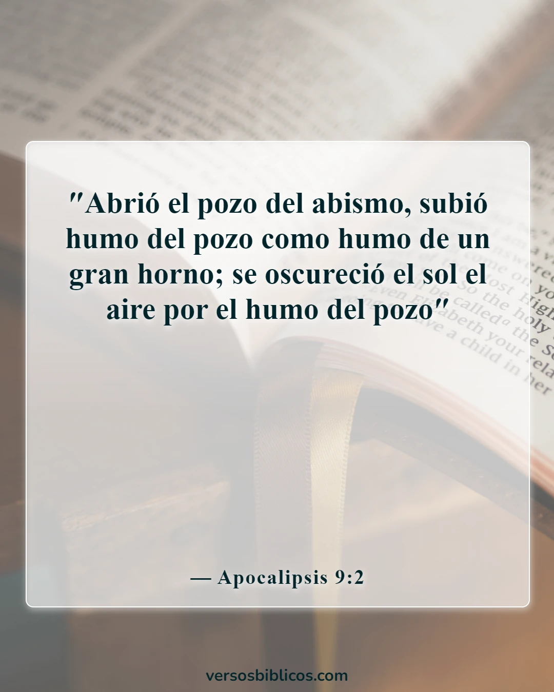 Versículos de la Biblia sobre el infierno más aterrador (Apocalipsis 9:2)