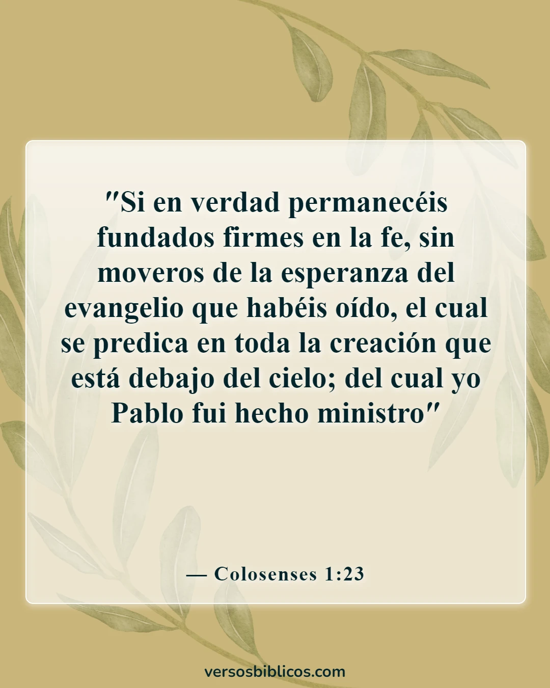 Versículos de la Biblia sobre las anclas (Colosenses 1:23)