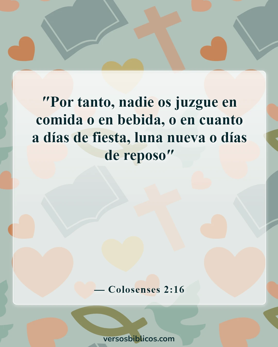 Versículos de la Biblia sobre el sábado (Colosenses 2:16)