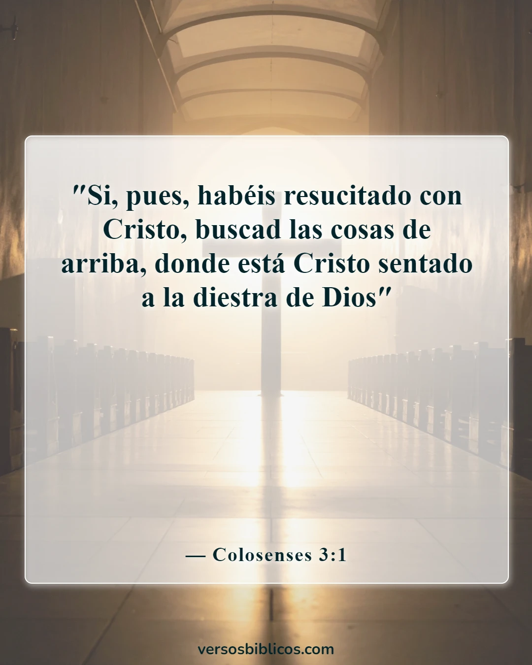 Versículos de la Biblia sobre la victoria de Cristo sobre la muerte (Colosenses 3:1)