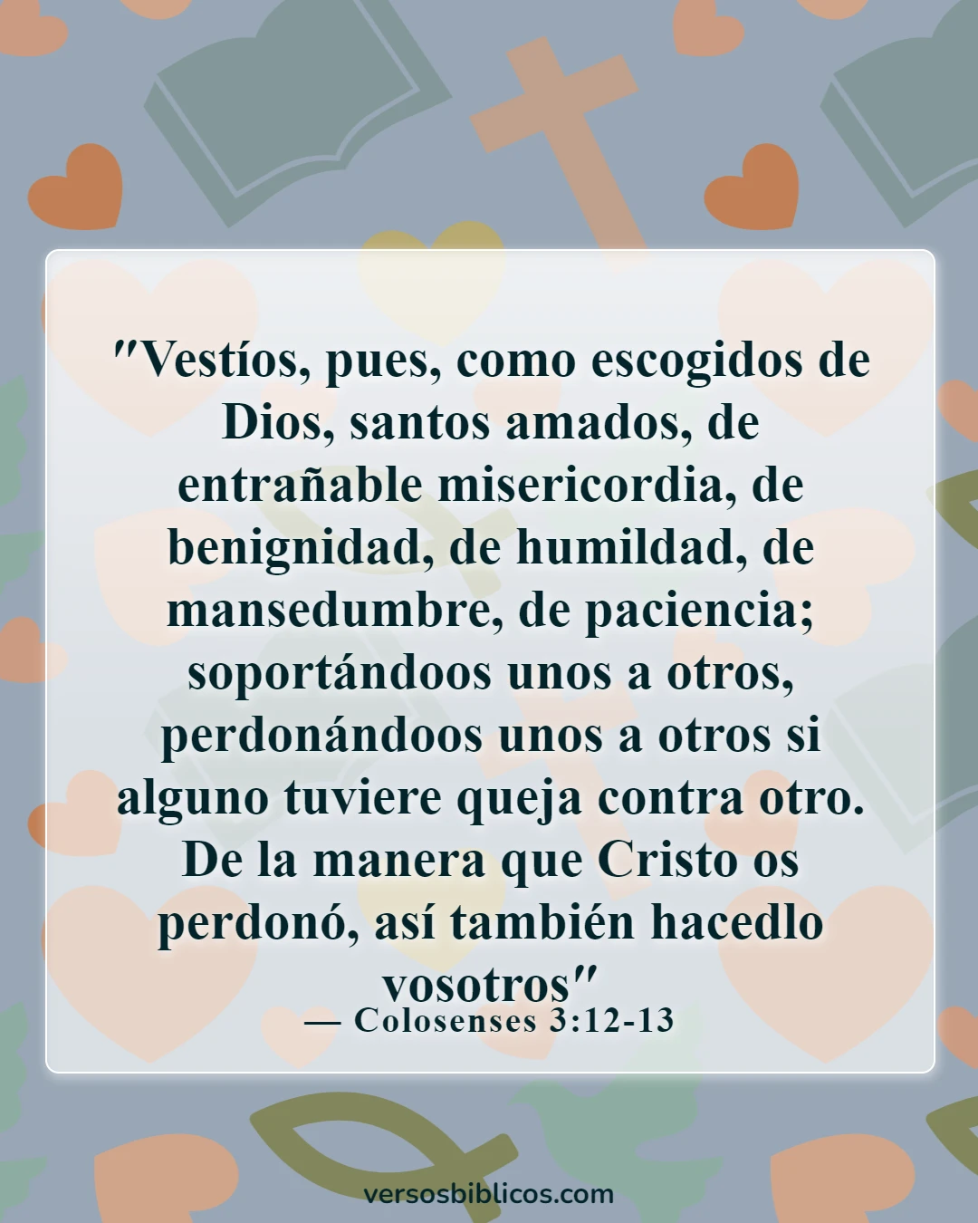 Versículos de la Biblia sobre la vulnerabilidad (Colosenses 3:12-13)