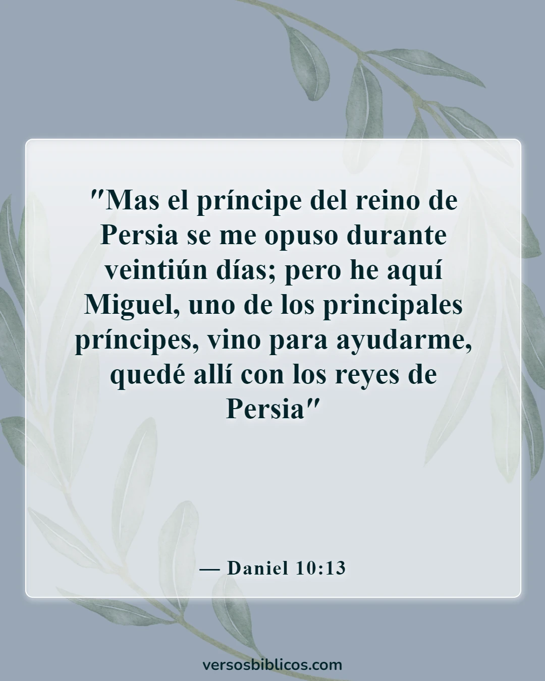 Versículos de la Biblia sobre el ejército de Dios (Daniel 10:13)