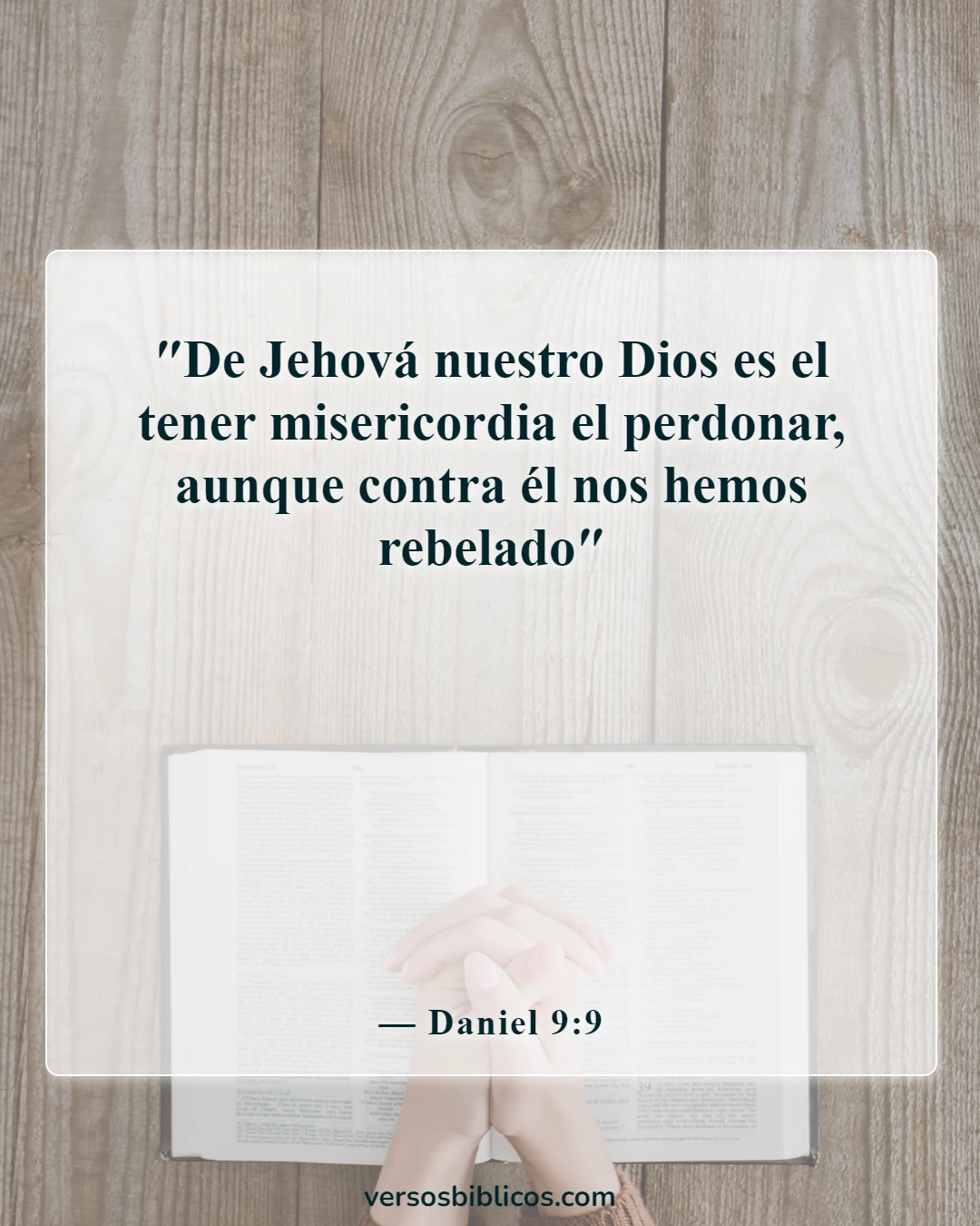 Versículos de la Biblia sobre la misericordia de Dios (Daniel 9:9)