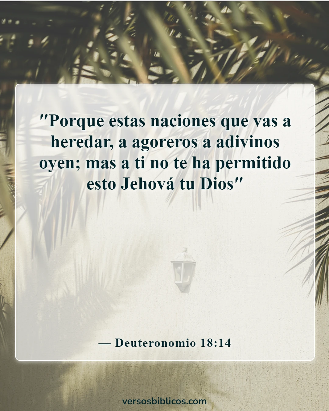 Versículos de la Biblia sobre la magia (Deuteronomio 18:14)