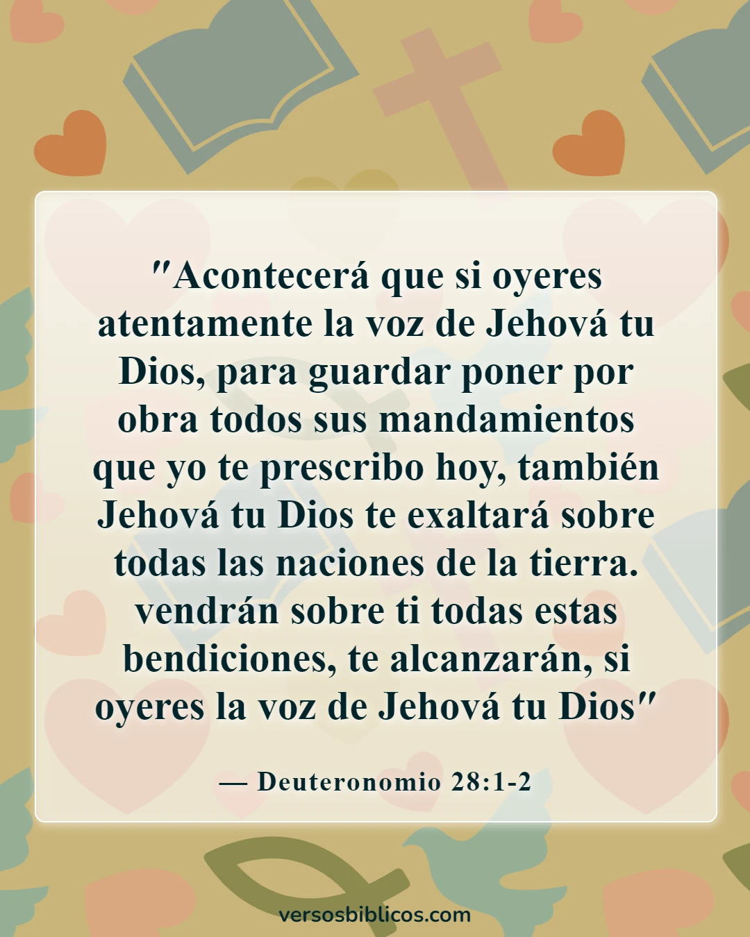 Versículos de la Biblia sobre decisiones correctas e incorrectas (Deuteronomio 28:1-2)