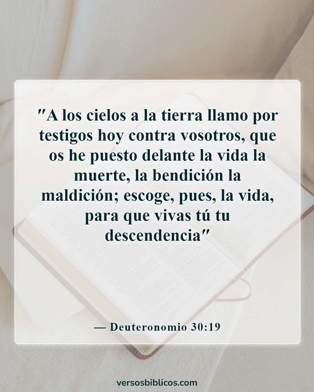 Versículos de la Biblia que prueban que la predestinación es incorrecta (Deuteronomio 30:19)