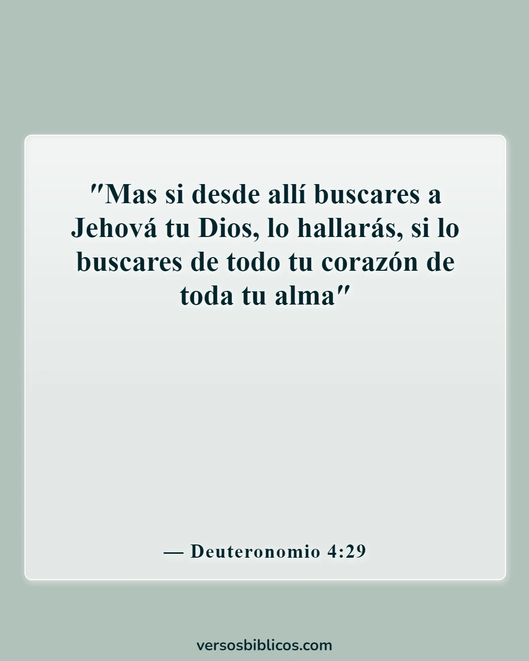Versículos de la Biblia sobre morar en la presencia de Dios (Deuteronomio 4:29)