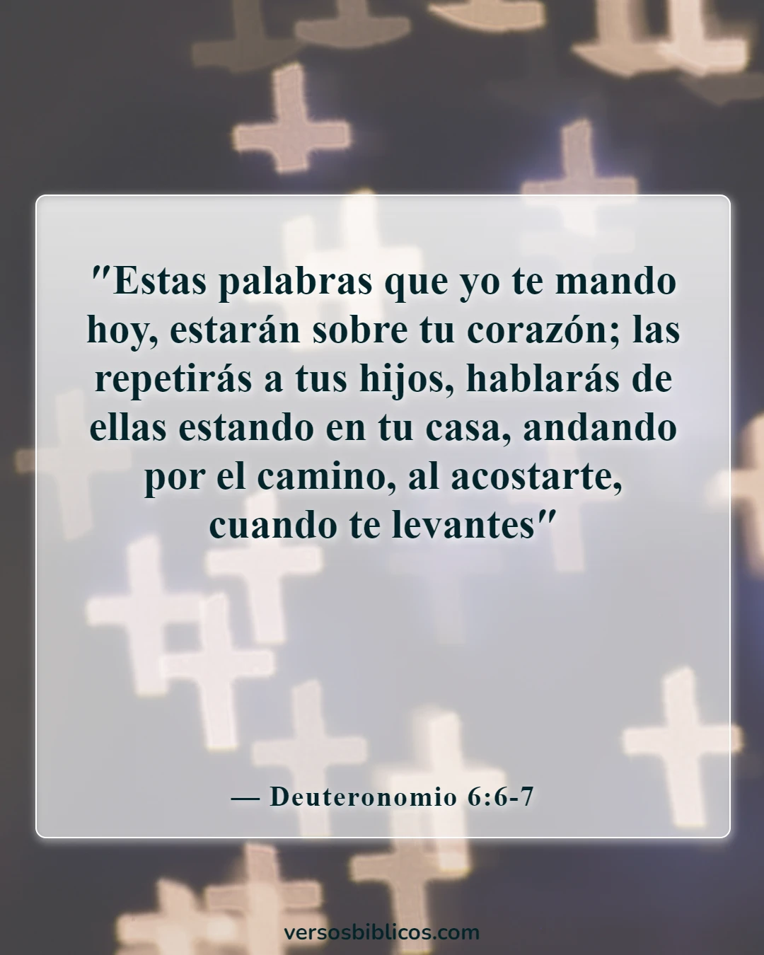 Versículos de la Biblia sobre la enseñanza a los niños (Deuteronomio 6:6-7)