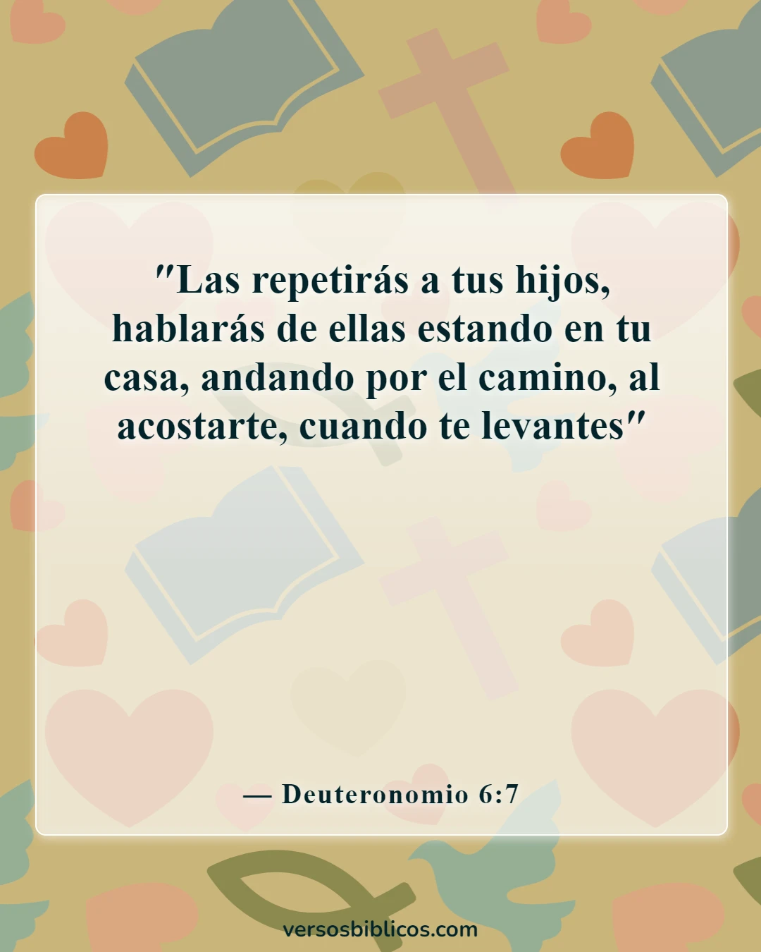 Versículos de la Biblia sobre la enseñanza a los niños (Deuteronomio 6:7)