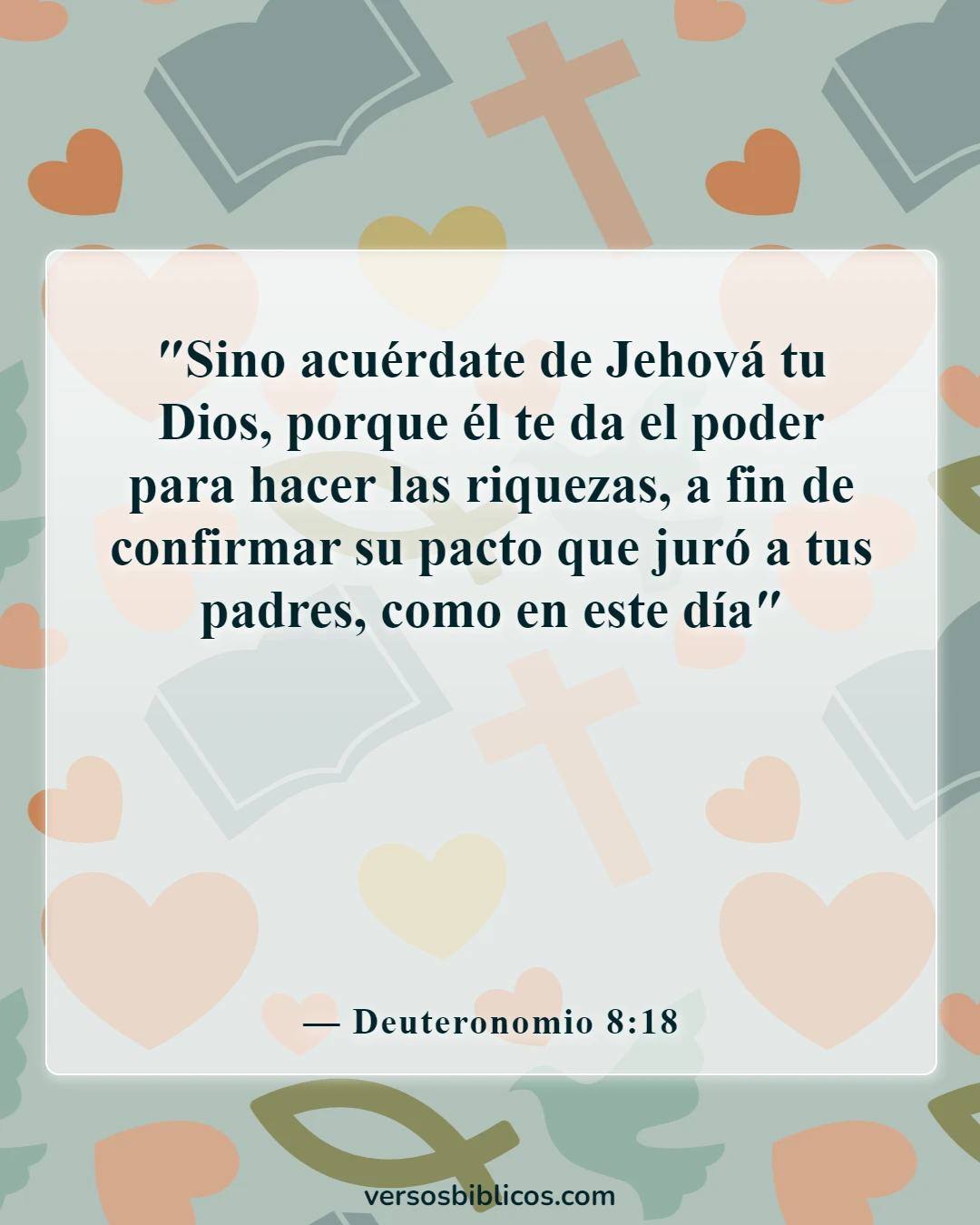 Versículos de la Biblia sobre recordar a Dios (Deuteronomio 8:18)