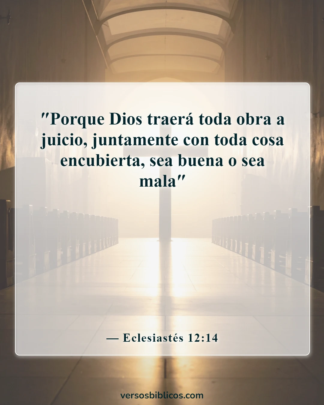 Versículos de la Biblia sobre las revelaciones más aterradoras (Eclesiastés 12:14)