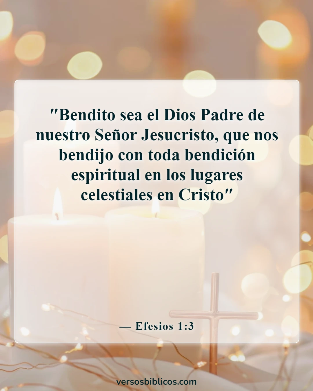 Versículos de la Biblia sobre maldiciones y bendiciones (Efesios 1:3)
