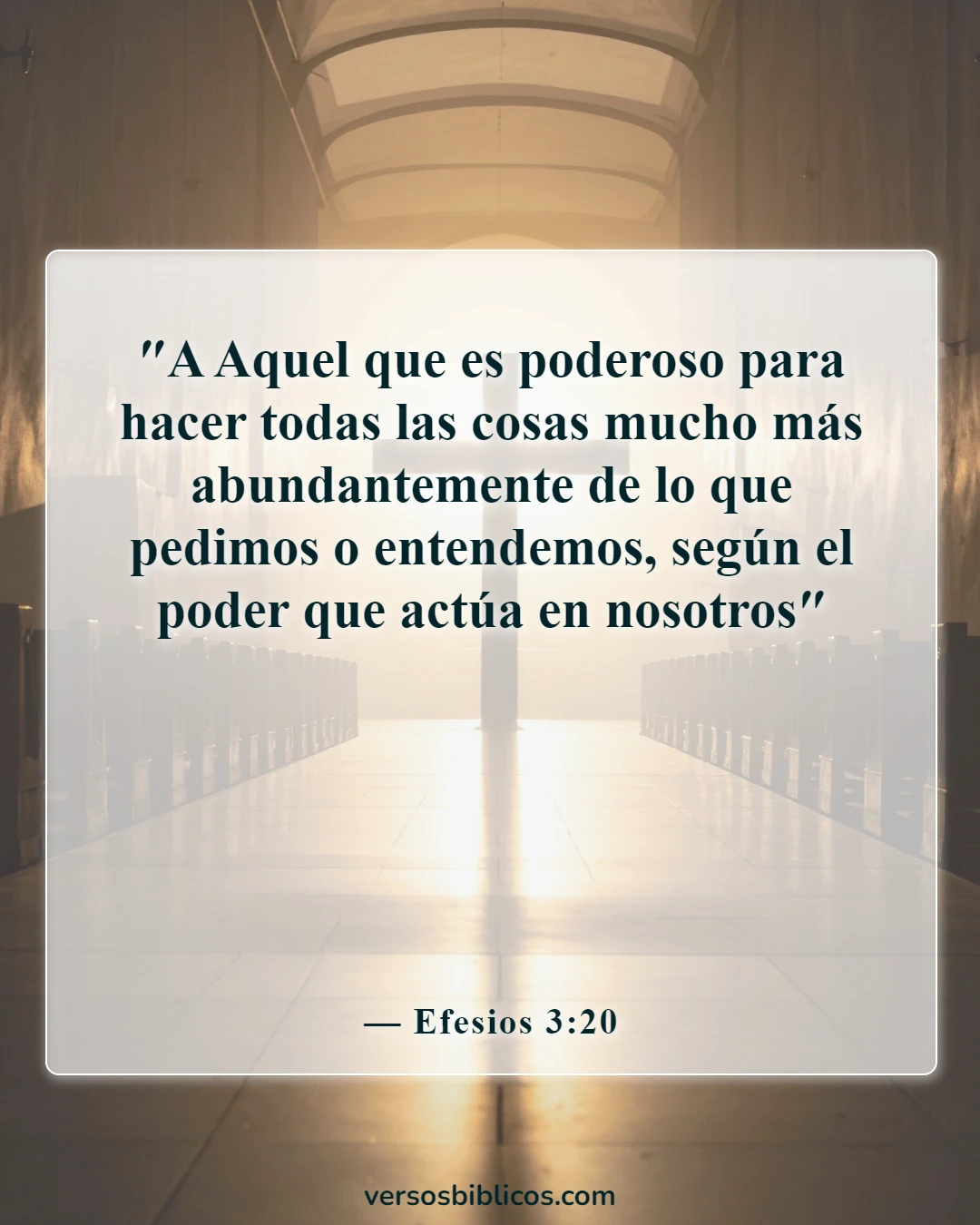 Versículos de la Biblia sobre logros (Efesios 3:20)