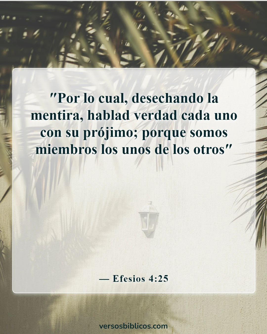 Versículos de la Biblia sobre asumir la responsabilidad de sus propias acciones (Efesios 4:25)