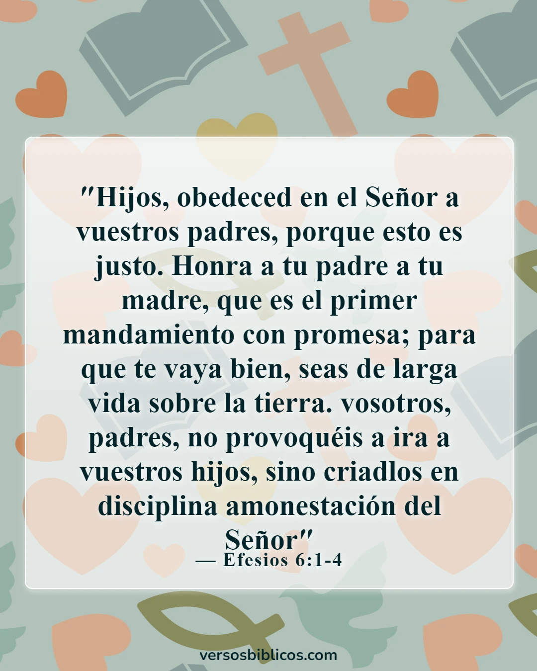 Versículos de la Biblia sobre la enseñanza a los niños (Efesios 6:1-4)