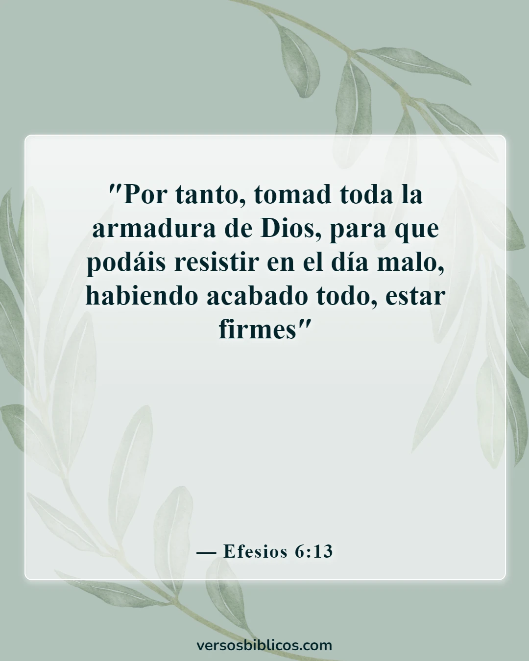 Versículos de la Biblia sobre el ejército de Dios (Efesios 6:13)
