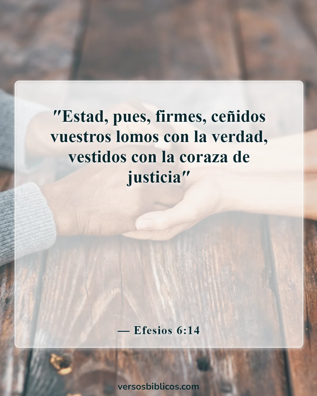 Versículos de la Biblia sobre el ejército de Dios (Efesios 6:14)