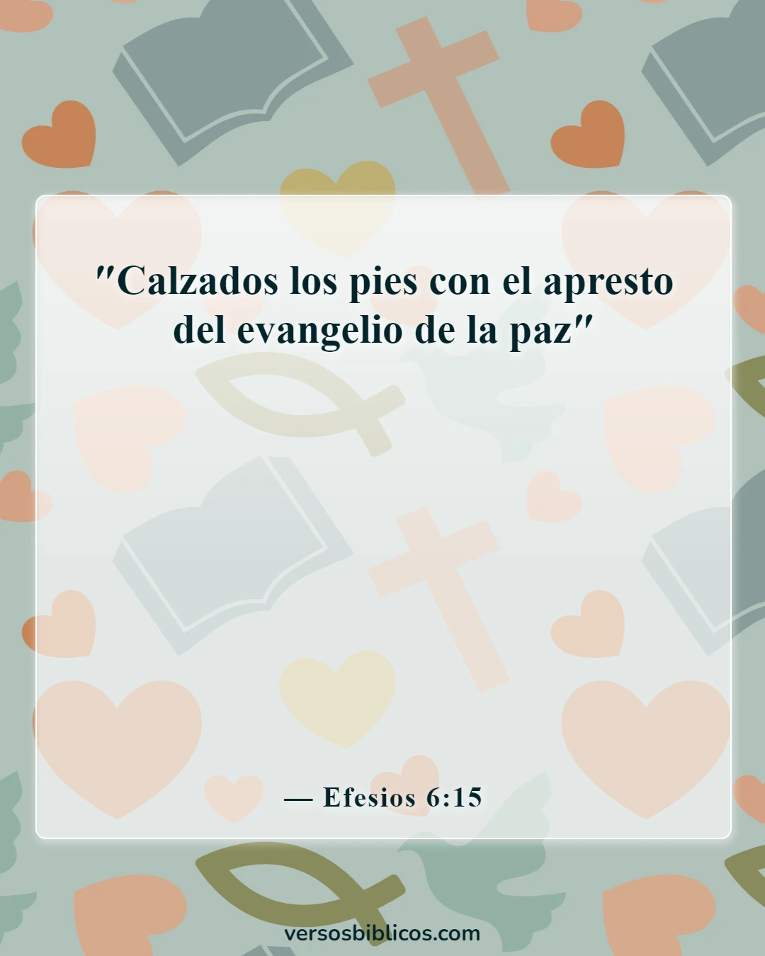 Versículos de la Biblia sobre el ejército de Dios (Efesios 6:15)