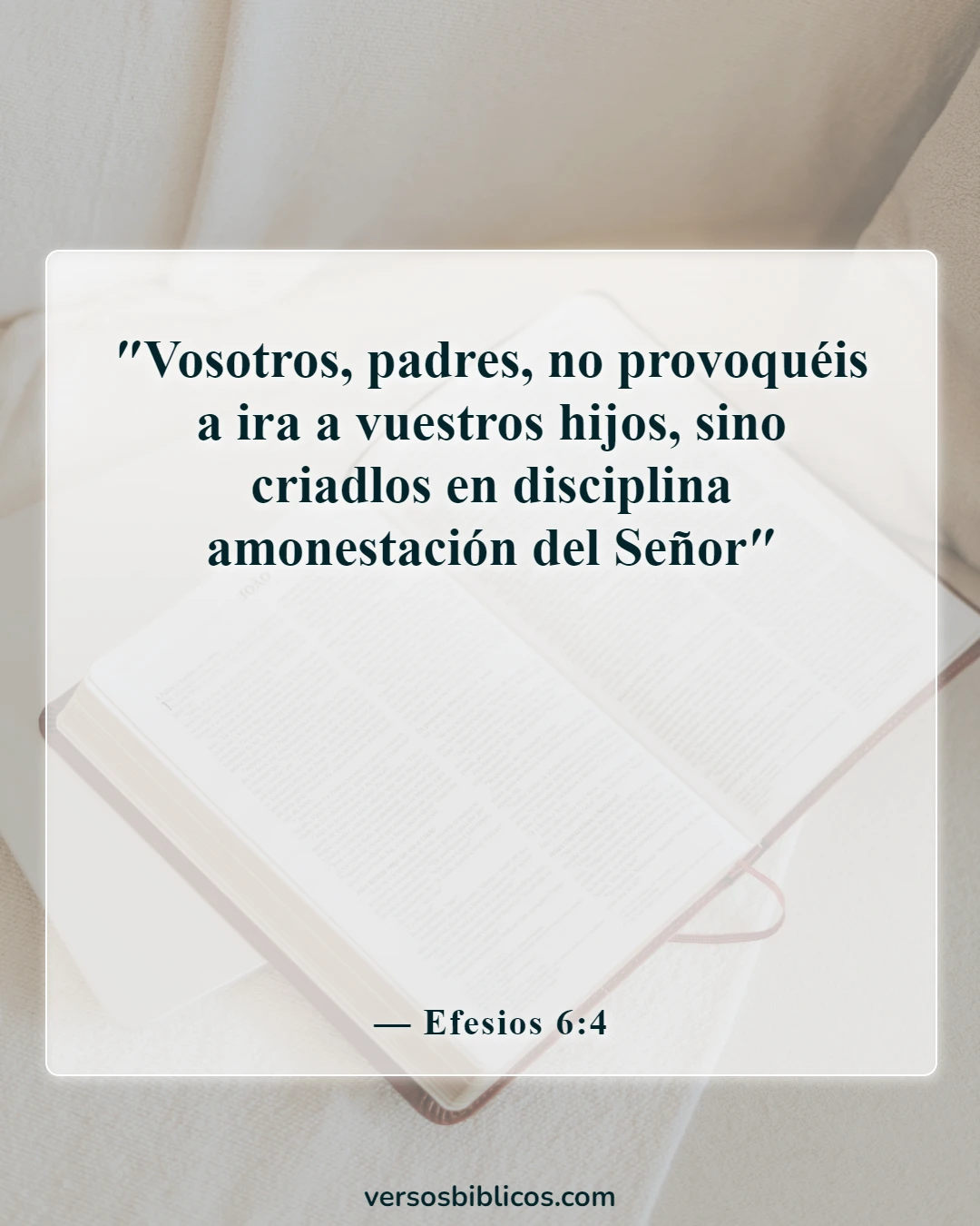 Versículos de la Biblia sobre la enseñanza a los niños (Efesios 6:4)