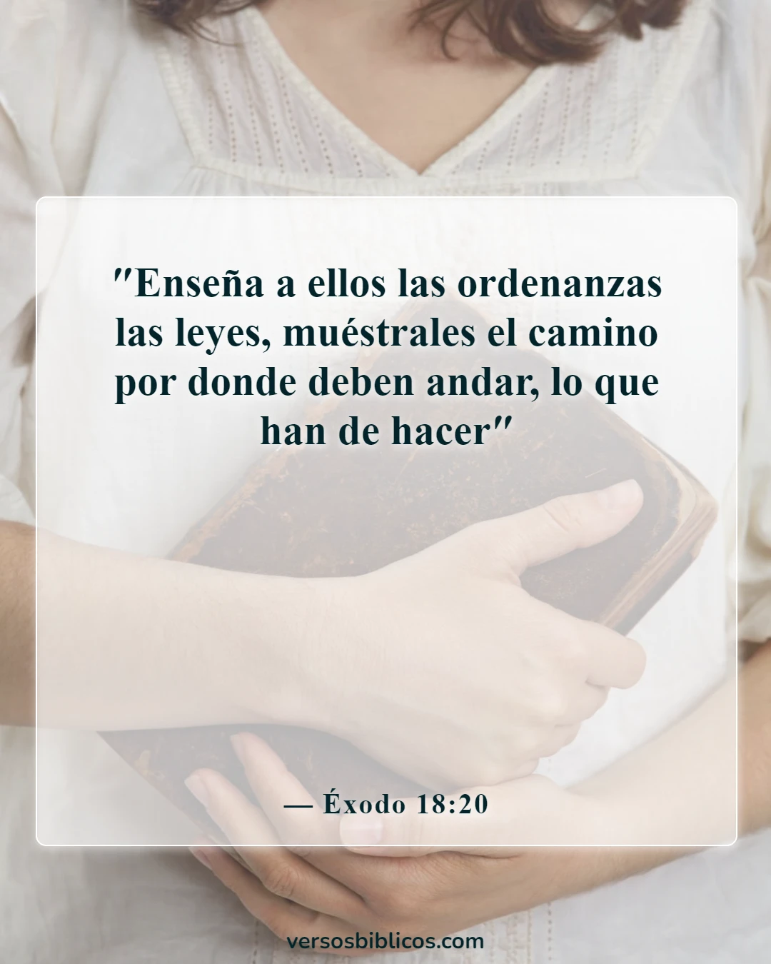 Versículos de la Biblia sobre la enseñanza a los niños (Éxodo 18:20)