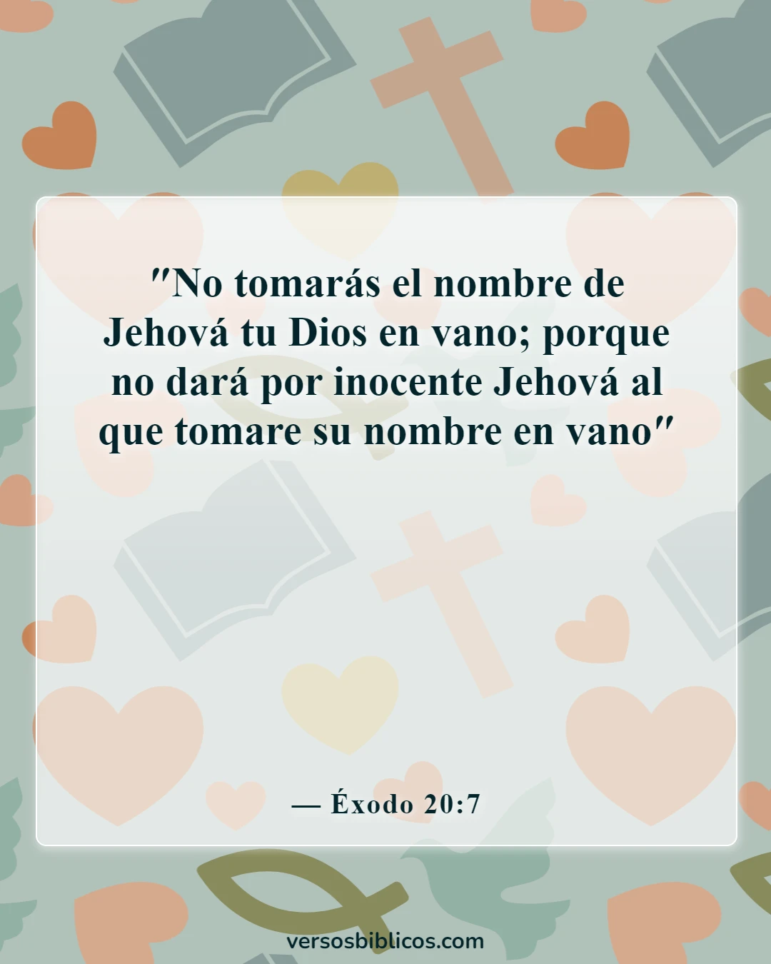 Versículos de la Biblia sobre las maldiciones (Éxodo 20:7)