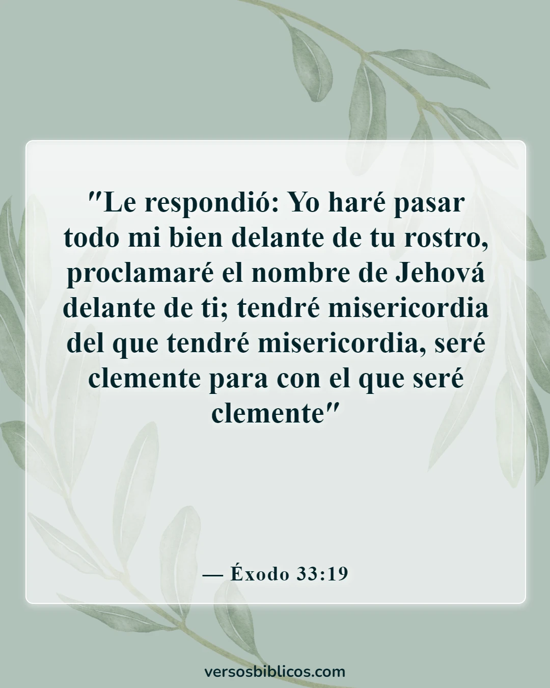 Versículos de la Biblia sobre Dios es bueno todo el tiempo (Éxodo 33:19)