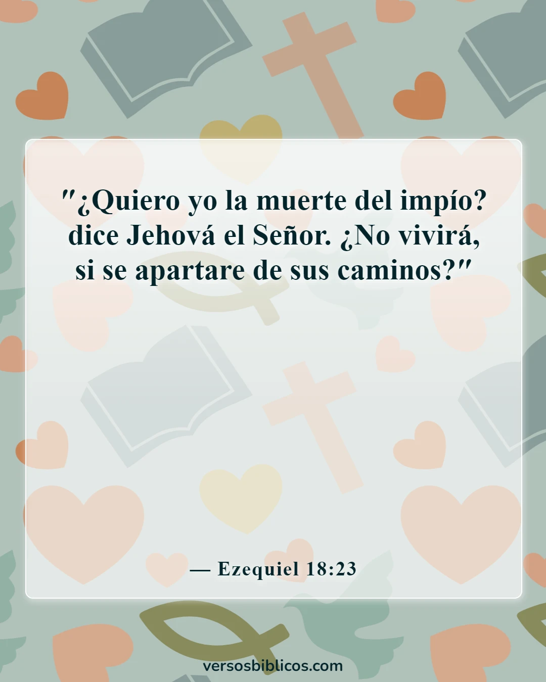 Versículos de la Biblia que prueban que la predestinación es incorrecta (Ezequiel 18:23)