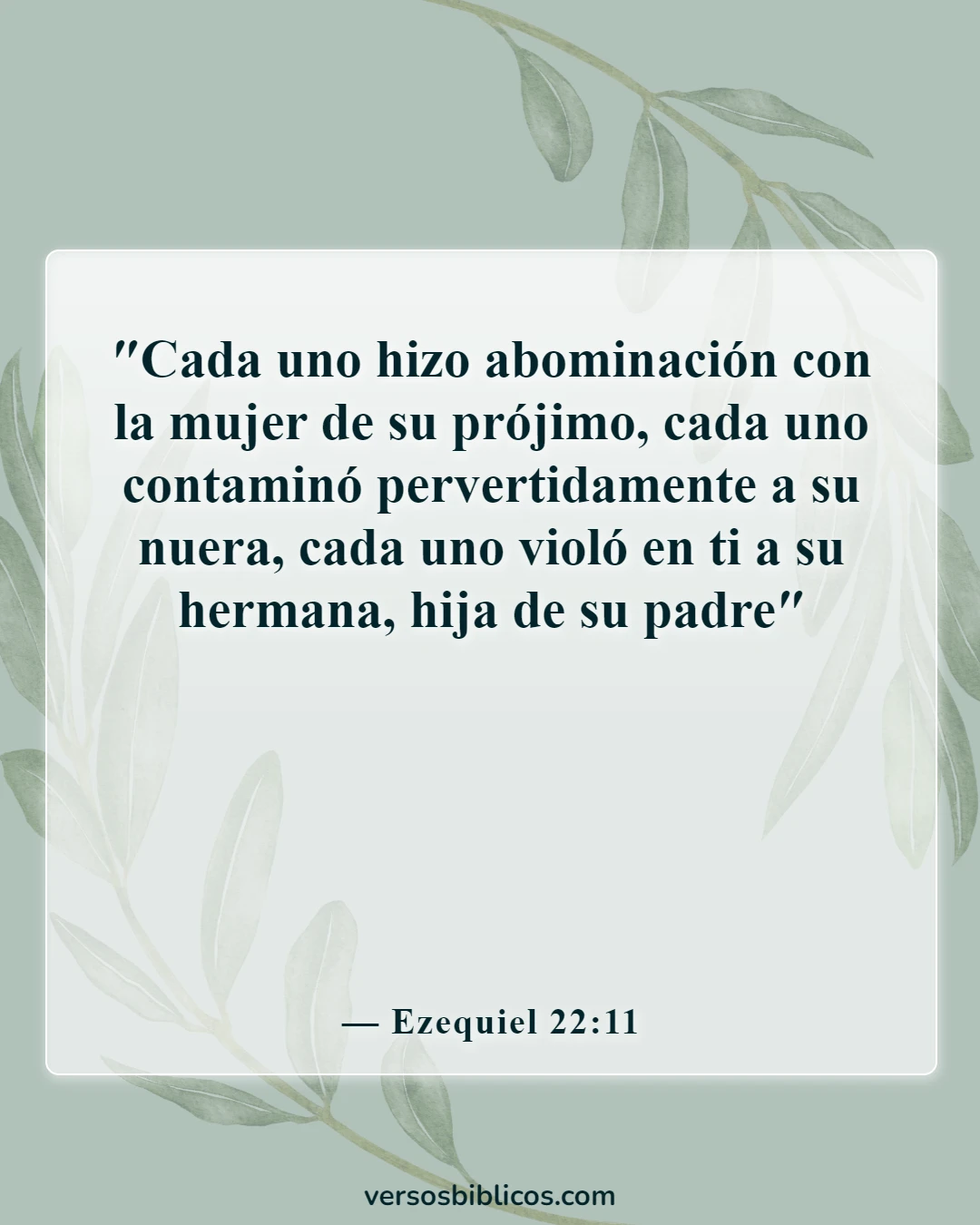 Versículos de la Biblia sobre la abominación (Ezequiel 22:11)