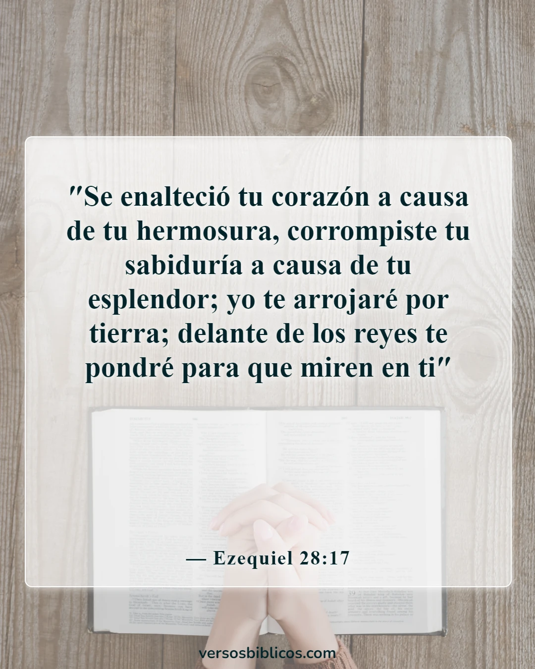 Versículos de la Biblia sobre el otoño (Ezequiel 28:17)
