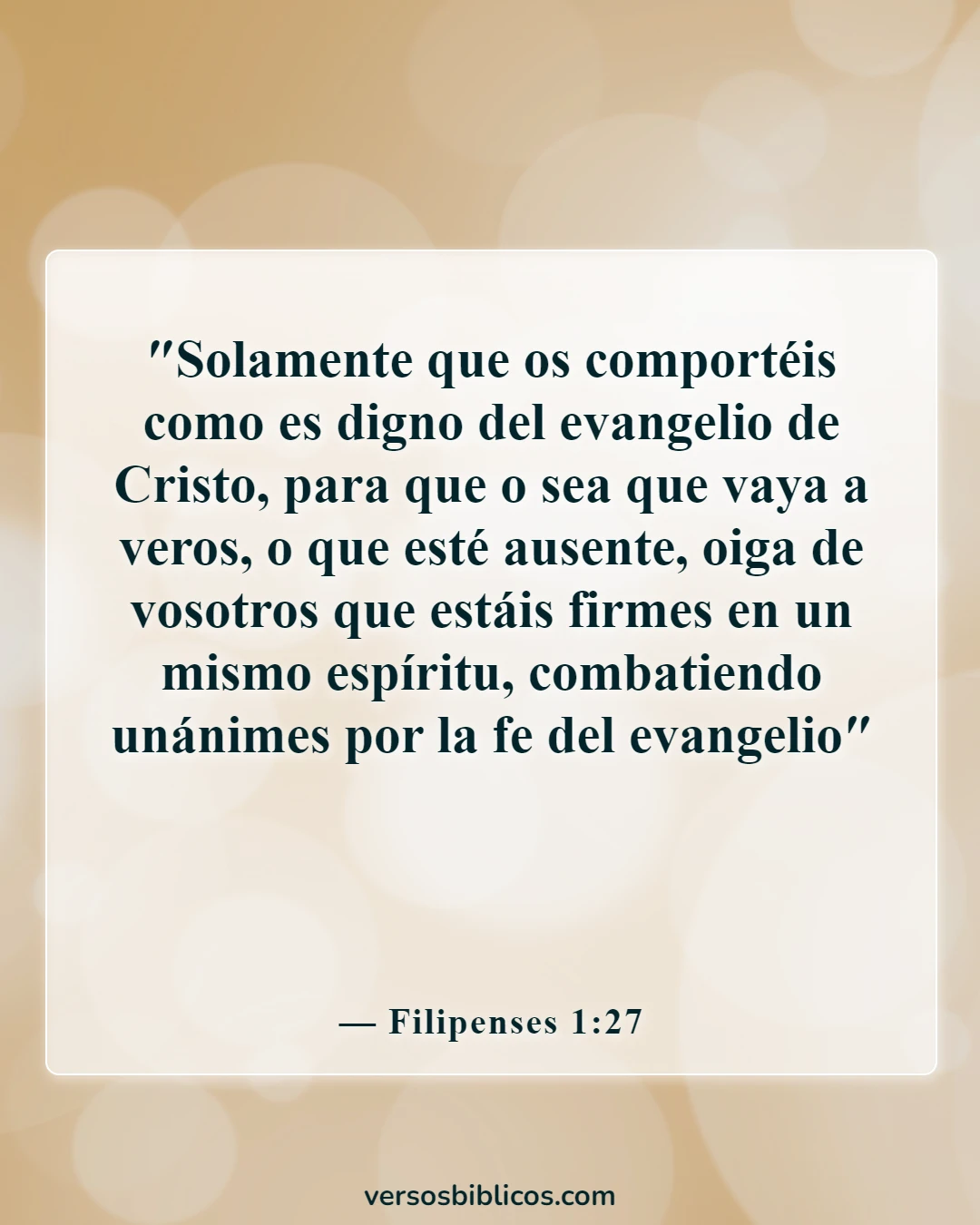 Versículos de la Biblia sobre el compromiso mutuo (Filipenses 1:27)