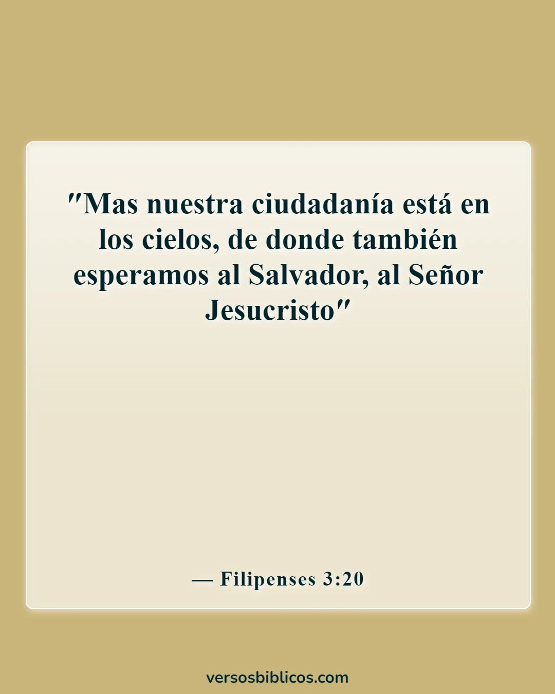 Versículos de la Biblia sobre ir al cielo (Filipenses 3:20)