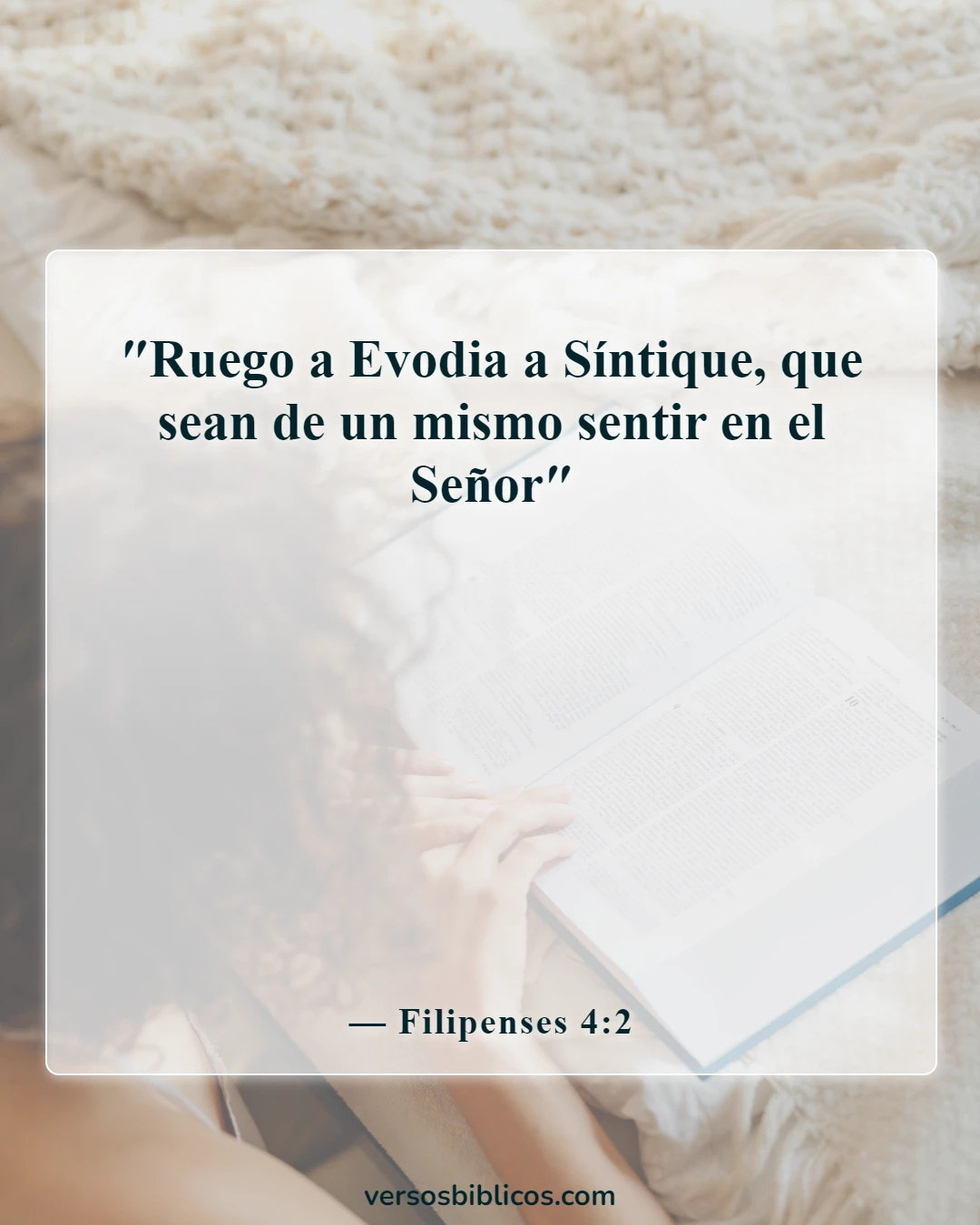 Versículos de la Biblia sobre las hermanas (Filipenses 4:2)