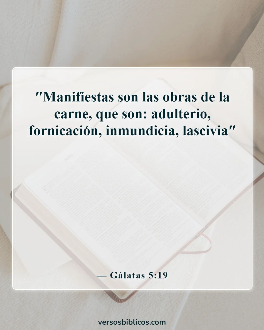Versículos de la Biblia sobre la idolatría (Gálatas 5:19)