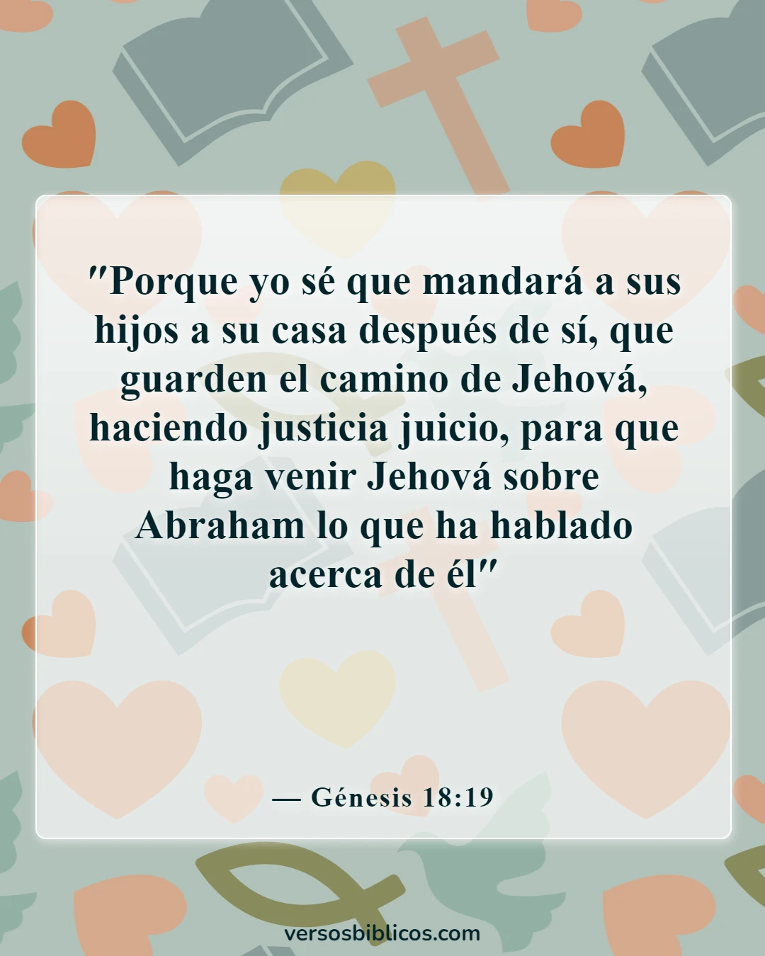 Versículos de la Biblia sobre la enseñanza a los niños (Génesis 18:19)