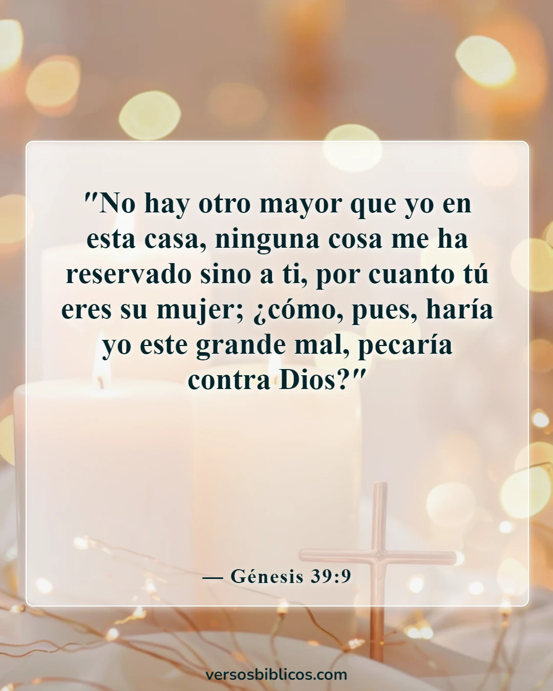Versículos de la Biblia sobre el autocontrol (Génesis 39:9)
