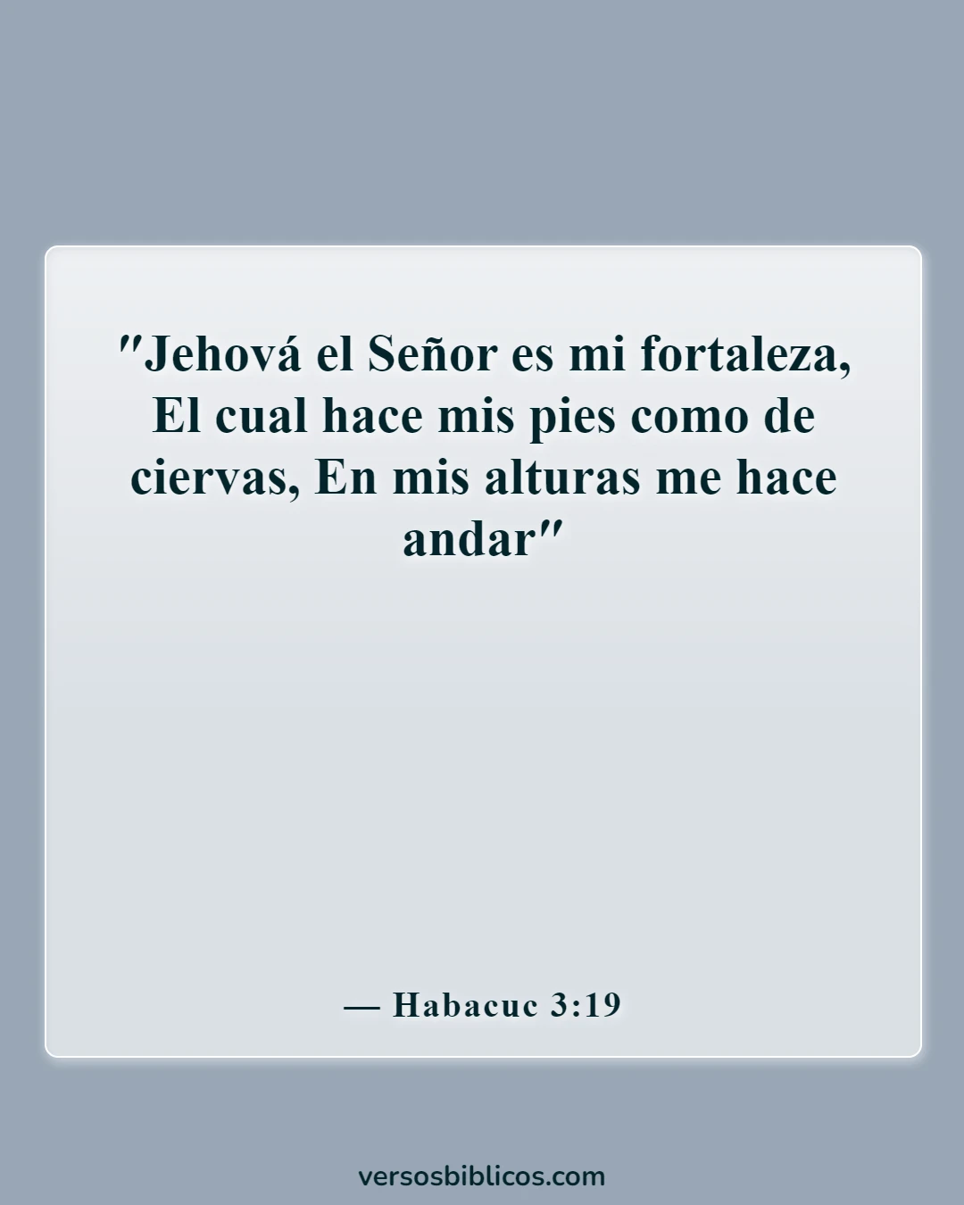 Versículos de la Biblia sobre la seguridad de la victoria (Habacuc 3:19)