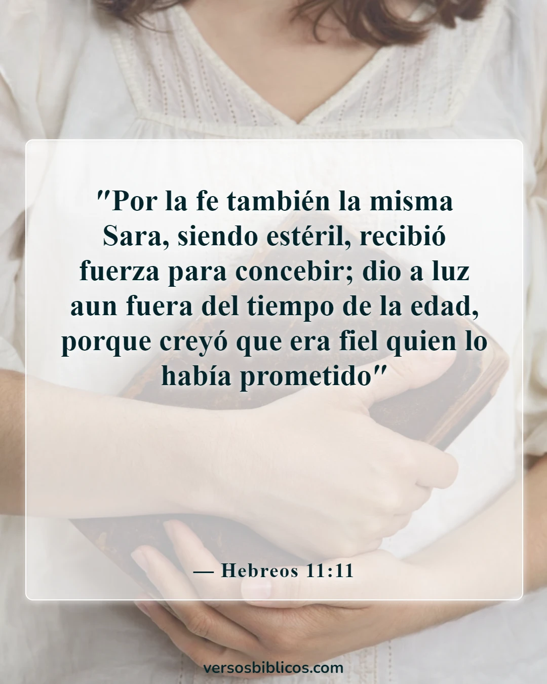 Versículos de la Biblia sobre esperar a Dios (Hebreos 11:11)