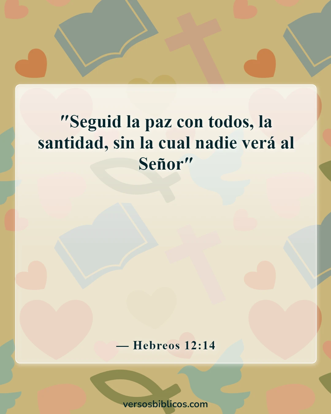 Versículos de la Biblia sobre una esposa que le falta el respeto a su marido (Hebreos 12:14)