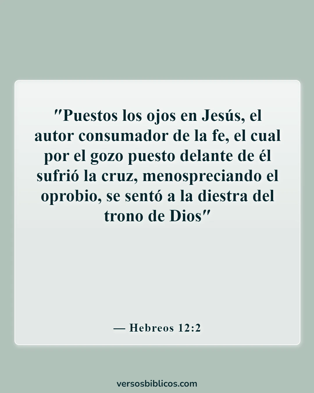 Versículos de la Biblia sobre las rosas (Hebreos 12:2)