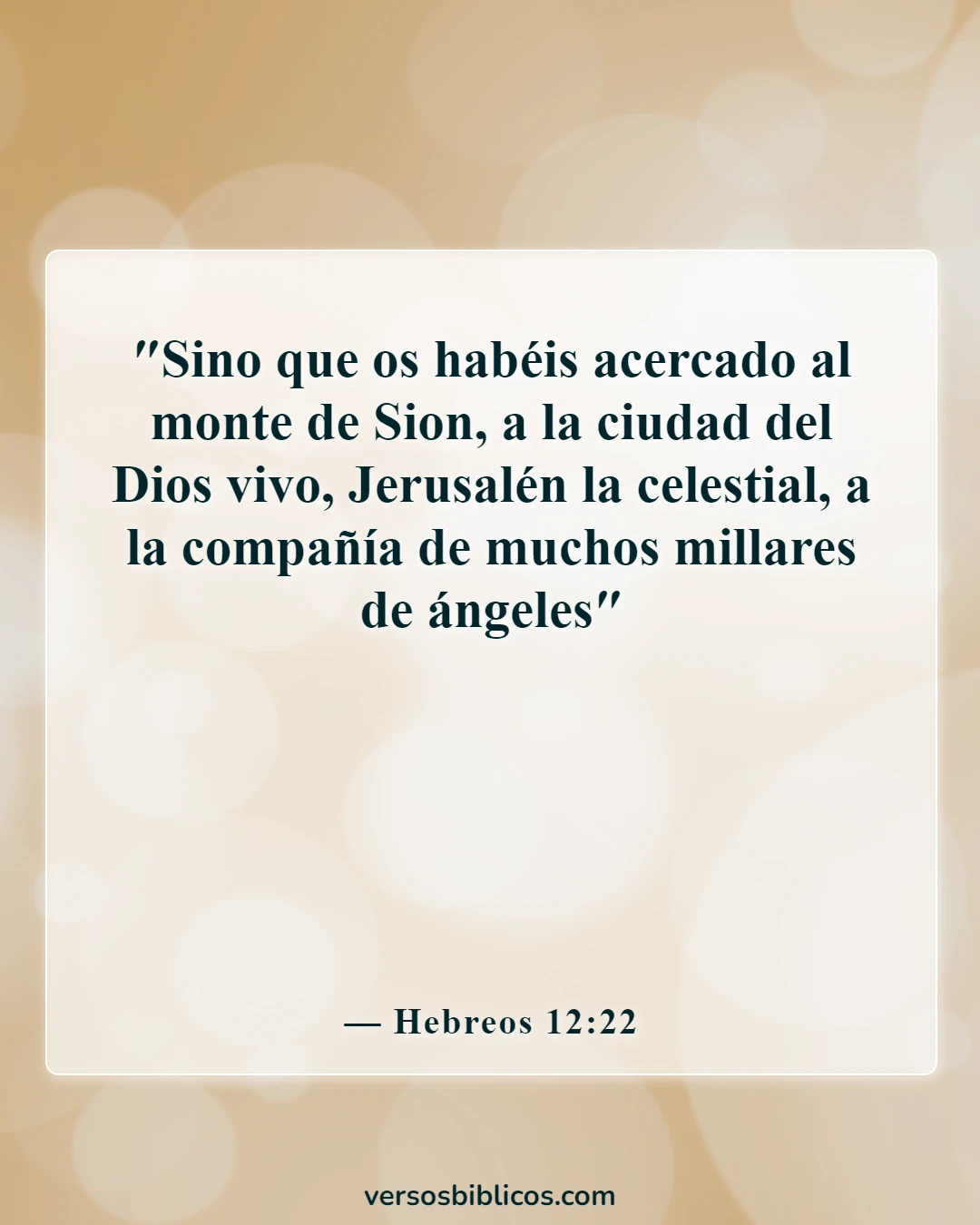 Versículos de la Biblia sobre los ángeles se regocijan en el cielo (Hebreos 12:22)