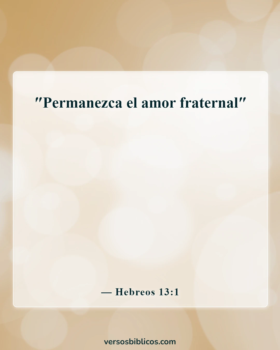 Versículos de la Biblia sobre las hermanas (Hebreos 13:1)