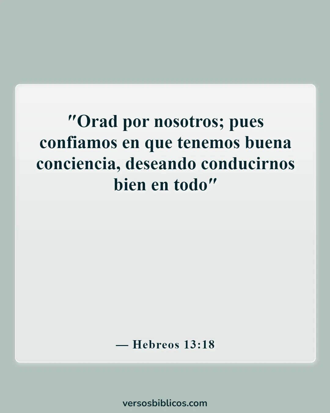 Versículos de la Biblia sobre la ropa de mujer (Hebreos 13:18)