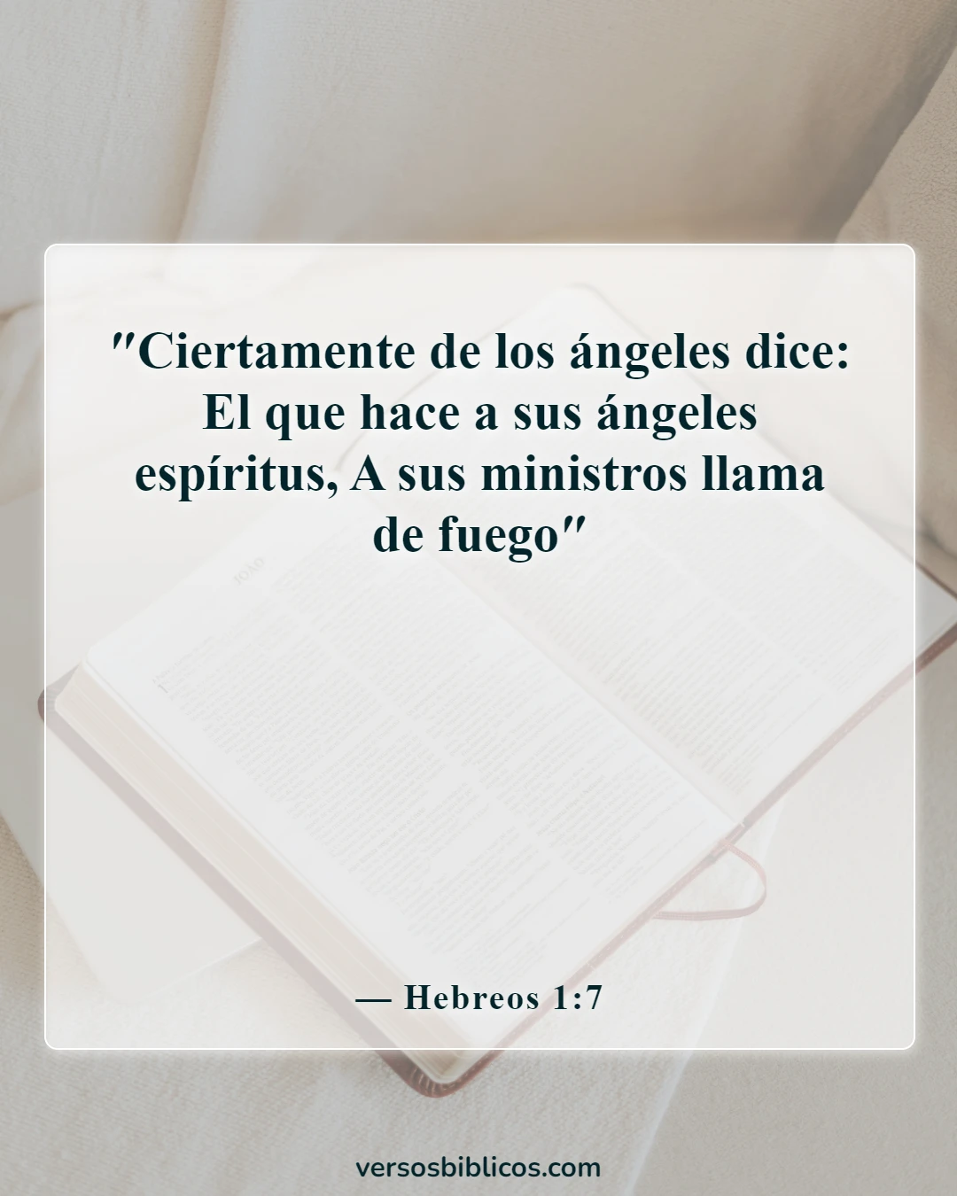 Versículos de la Biblia sobre la destrucción de la tierra con fuego (Hebreos 1:7)