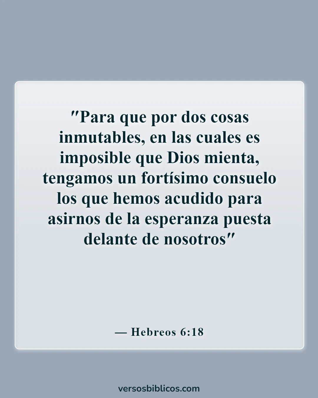 Versículos de la Biblia sobre las anclas (Hebreos 6:18)