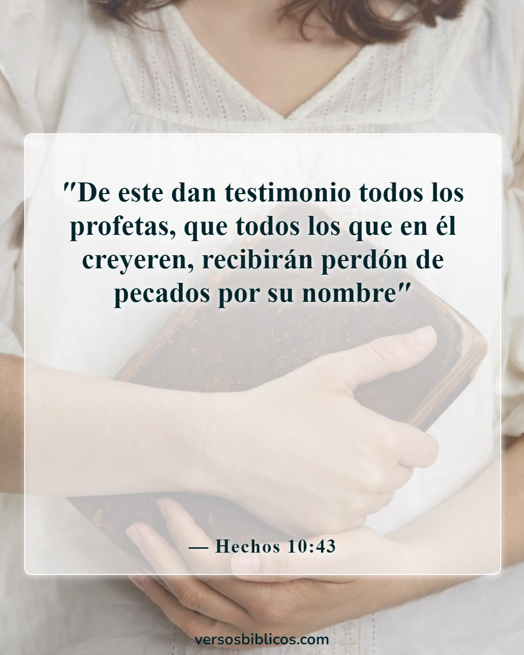 Versículos de la Biblia sobre la salvación solo a través de Cristo (Hechos 10:43)