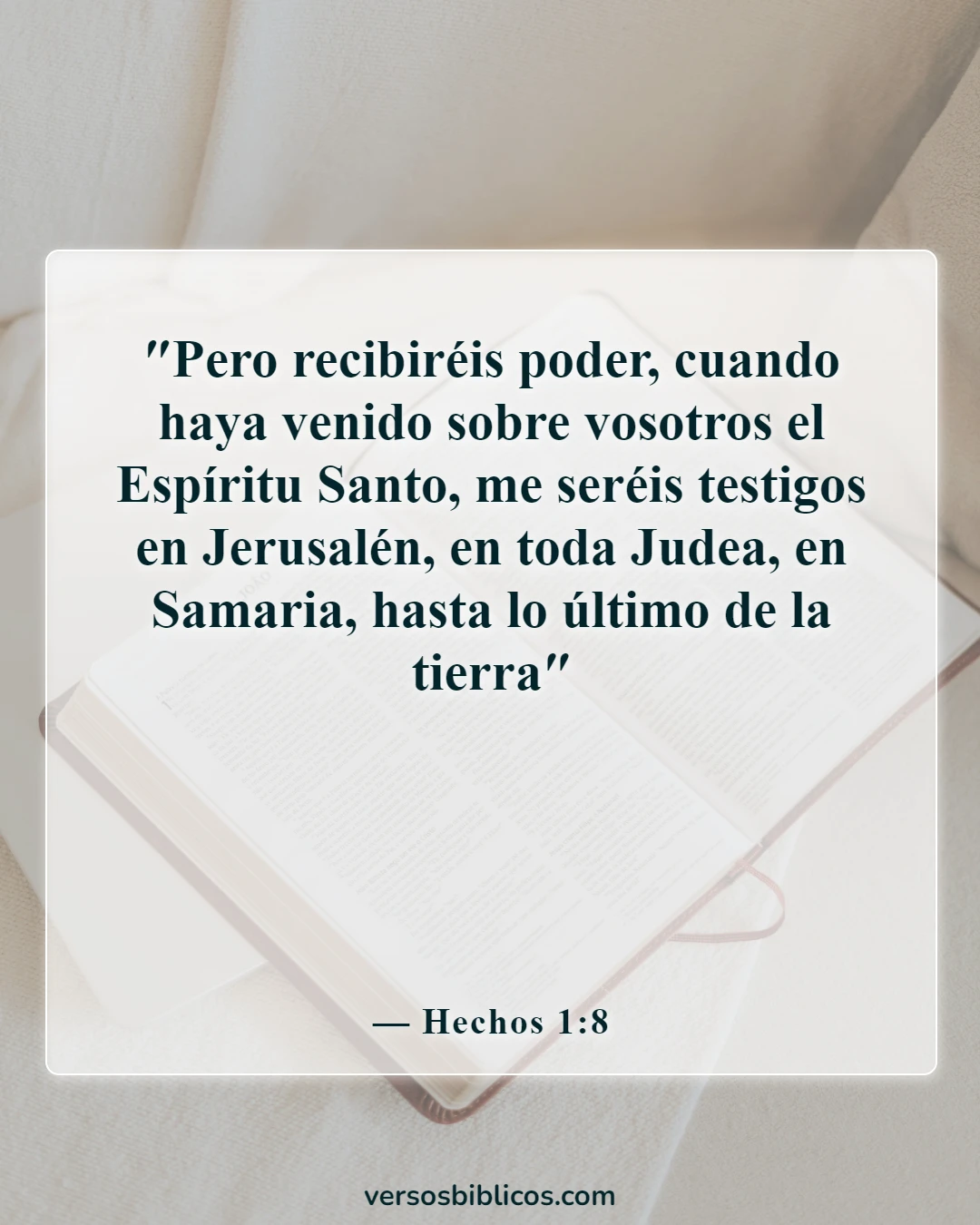 Versículos de la Biblia sobre viajes (Hechos 1:8)